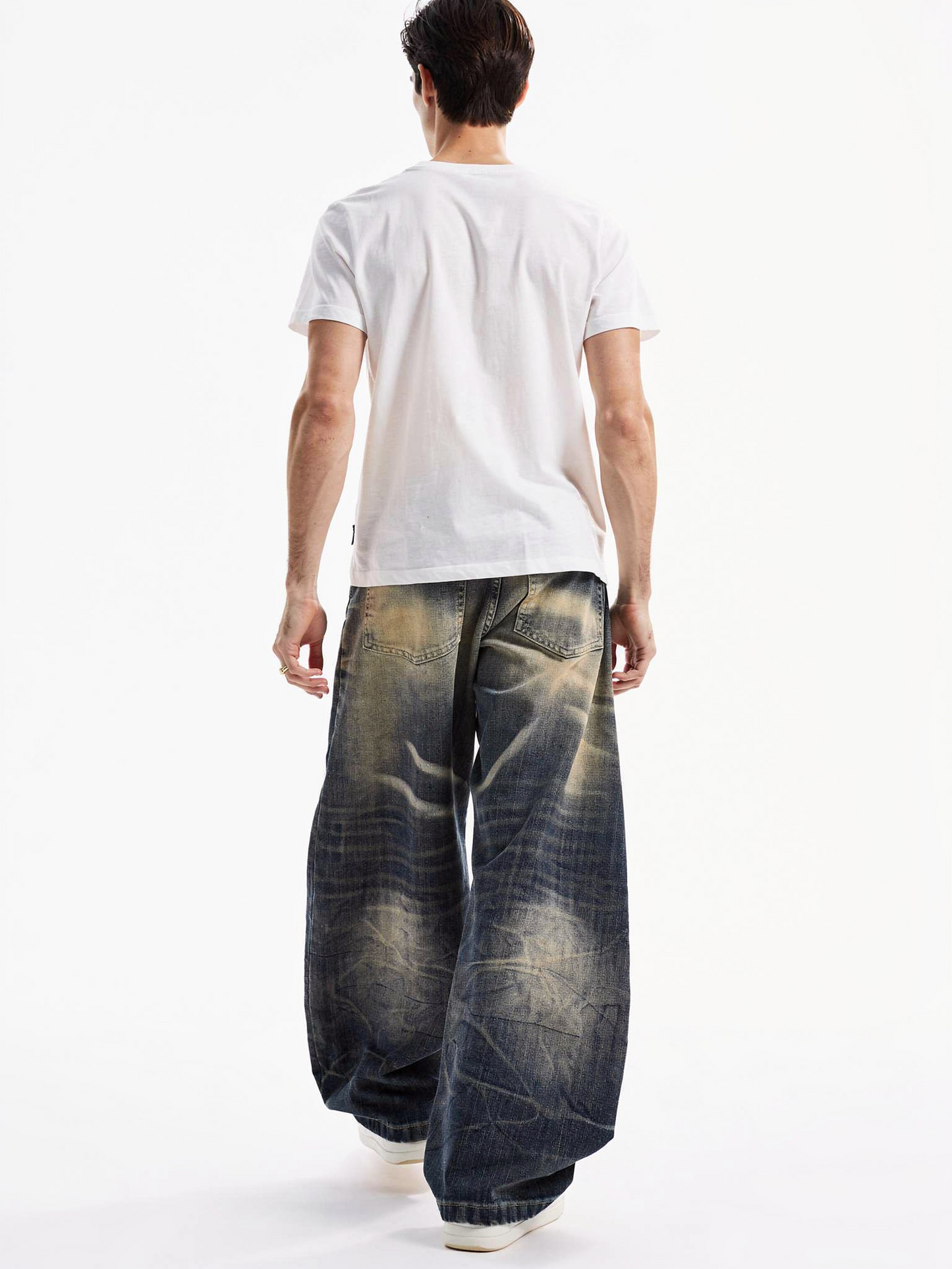 ヴィンテージウォッシュ バギーデニム