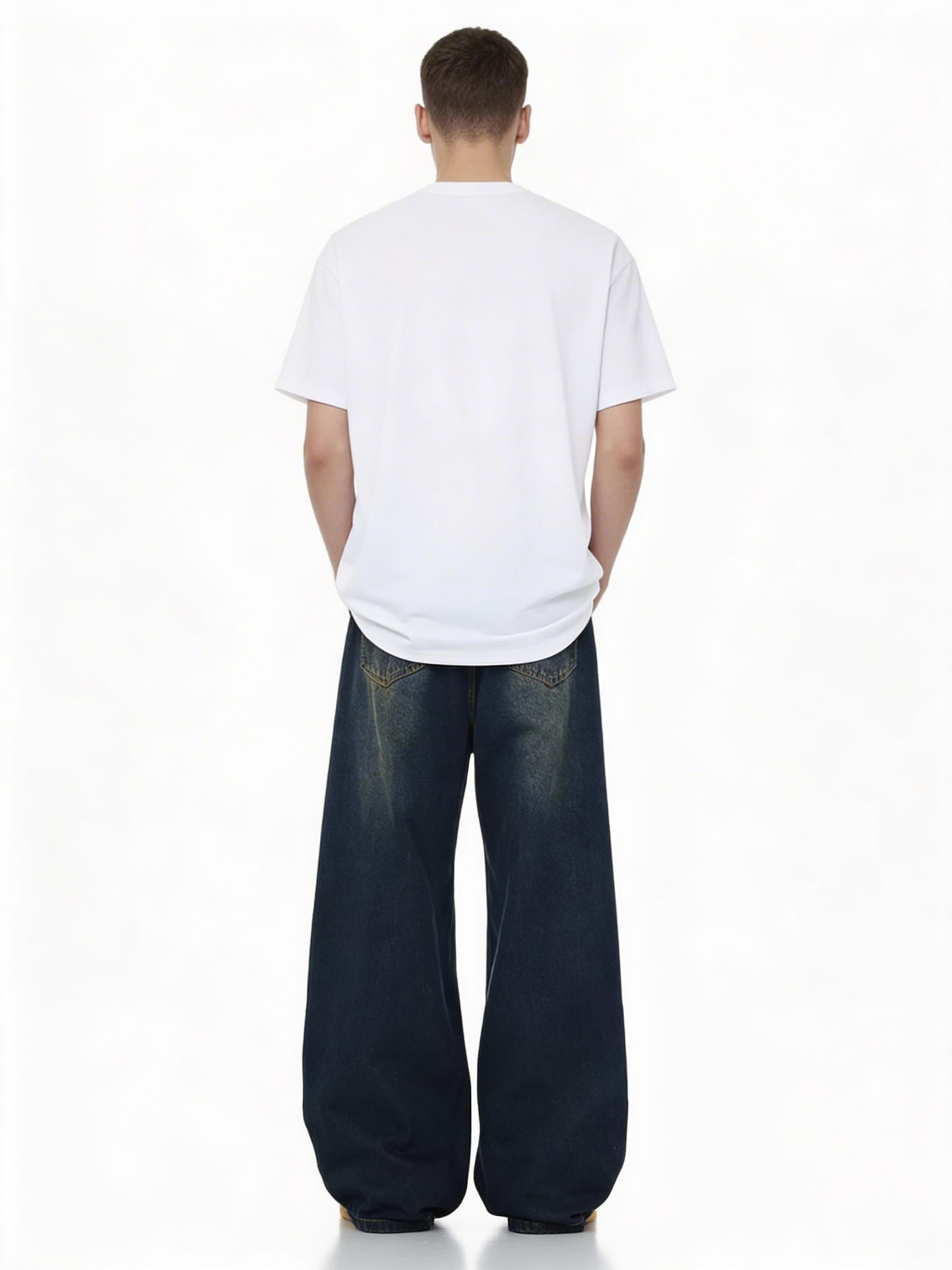 ワイドフェードヴィンテージデニムパンツ