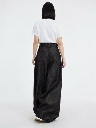 ワイド バルーンデニムパンツ