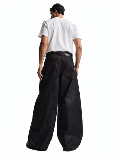 レッドスティッチデニムパンツ