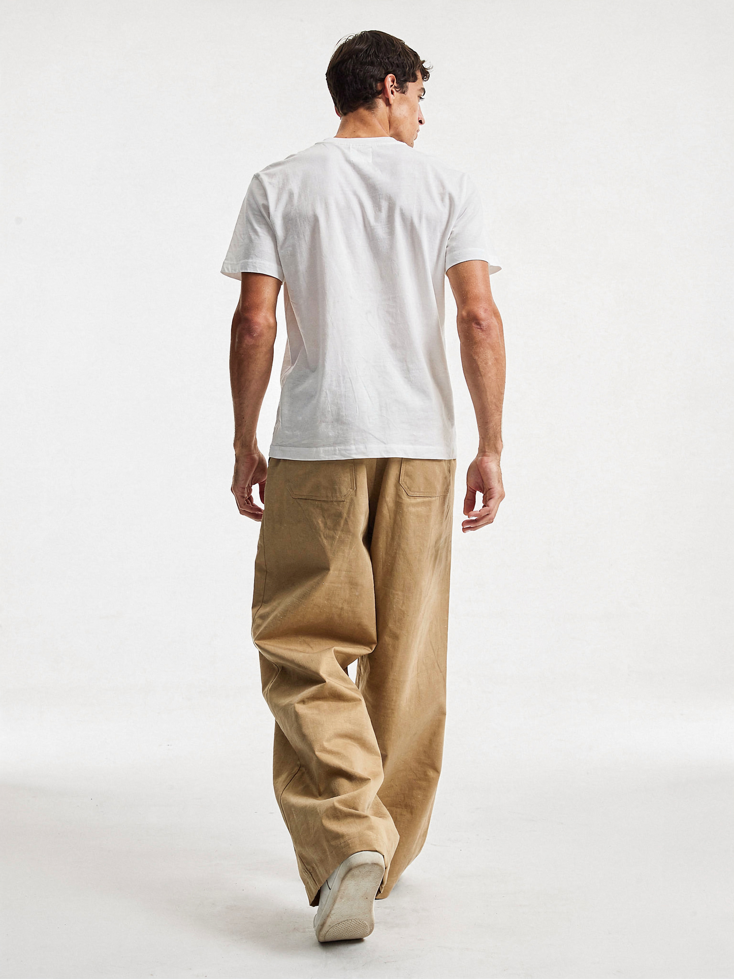 シンプルストレート コットンパンツ