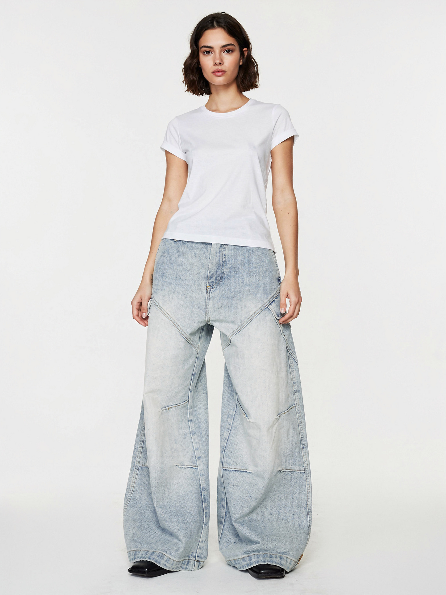 パネルデザインワイドデニム