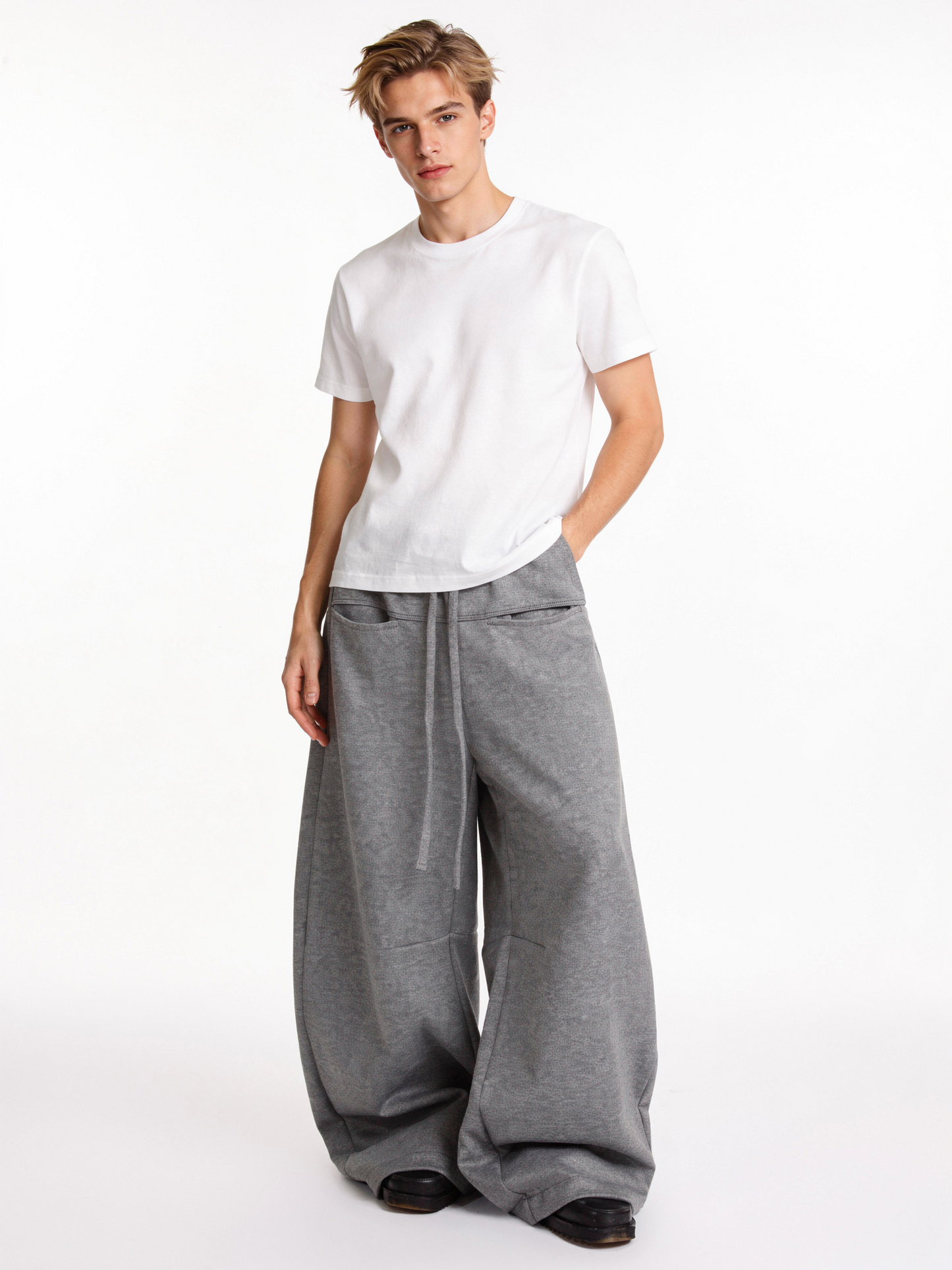 ルーズワイドスウェットパンツ