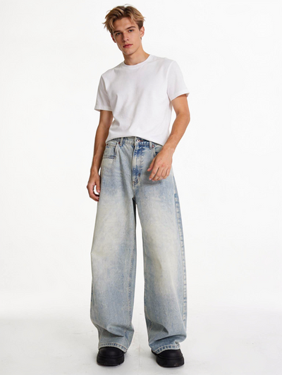 ライトブルールーズストレートデニム