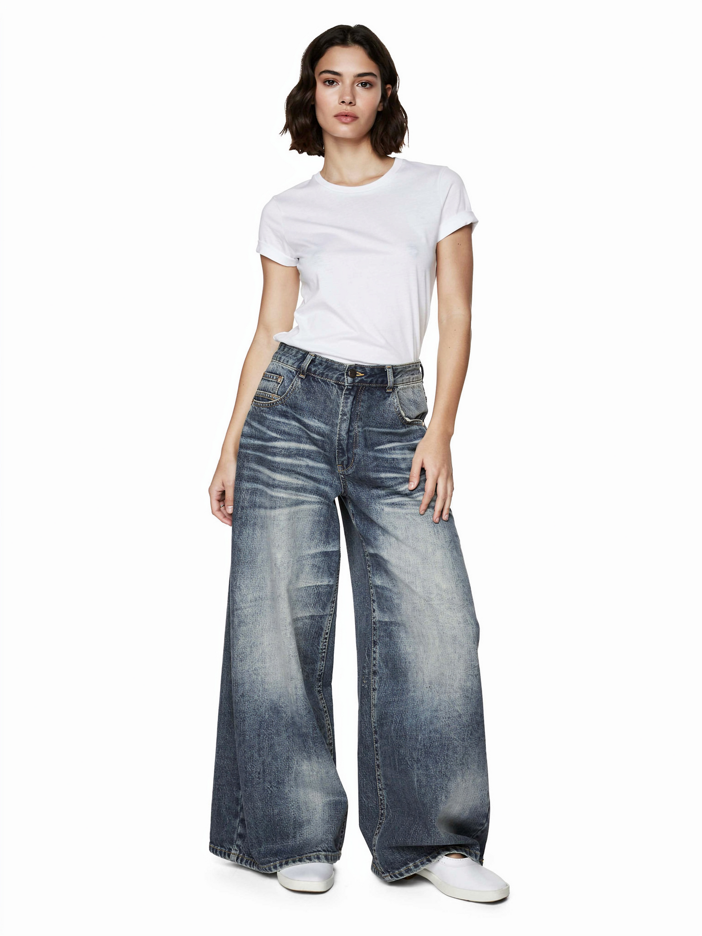 ライトニング デニムパンツ