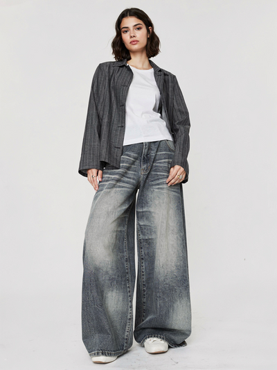 ライトニング デニムパンツ