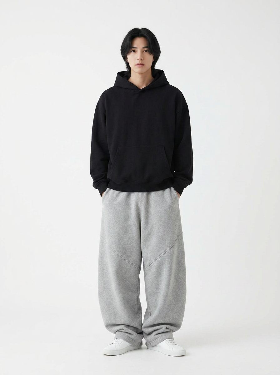 ワイドレッグ スウェットパンツ