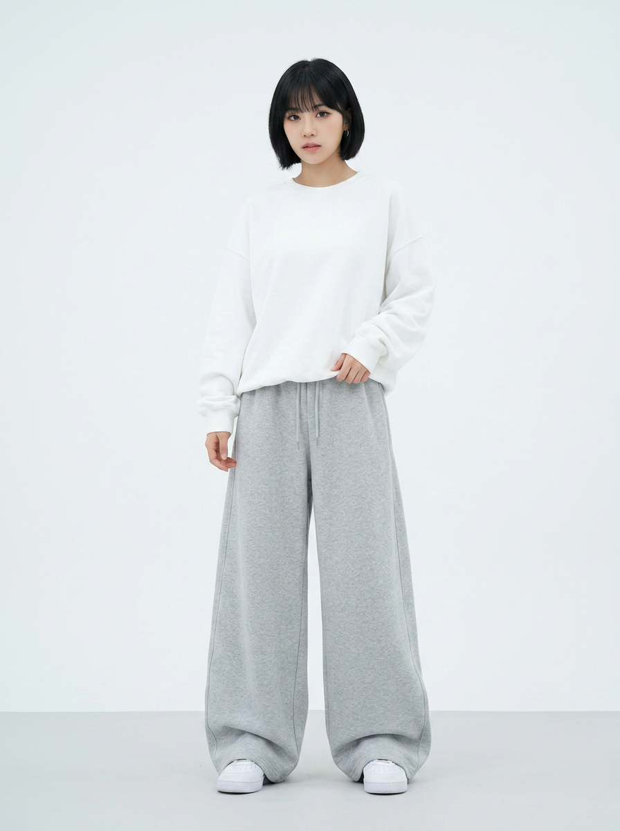 ニュートラルワイドスウェットパンツ