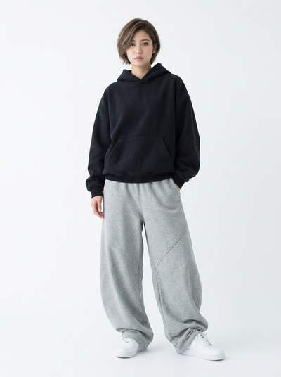 ワイドレッグ スウェットパンツ